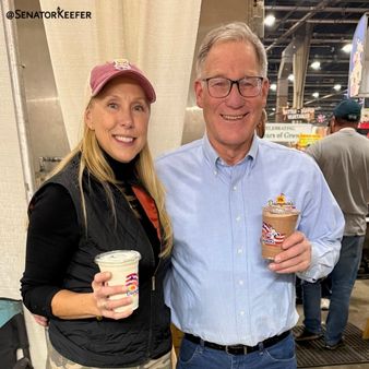 Senator Dawn Keefer is pictured with Dave Smith, executive director of the PA Dairymen’s Association.