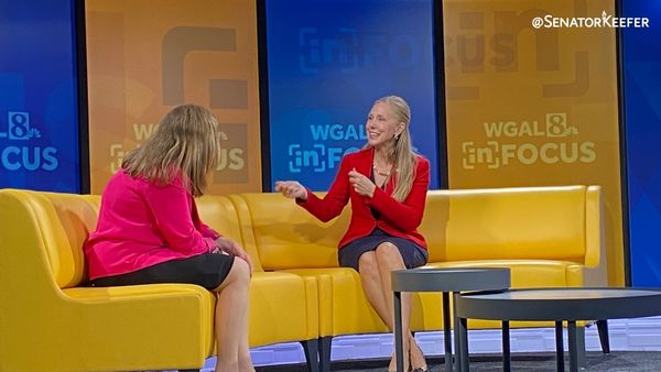 Sen. Dawn Keefer sits in the WGAL 8 studio with Senior Producer Ronda Keiser to discuss her Fluoride Choice Act.