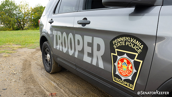 Picture of Pennsylvania State Police car.